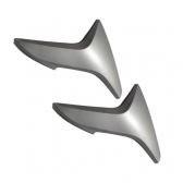 TAMPA LATERAL TITAN 150/FAN 150 PRATA 09-10