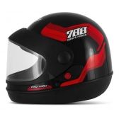 CAPACETE SM PRETO/VERMELO 56