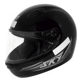 CAPACETE SKY NIMBUS PRETO BRILHO C/ A CINZA 62