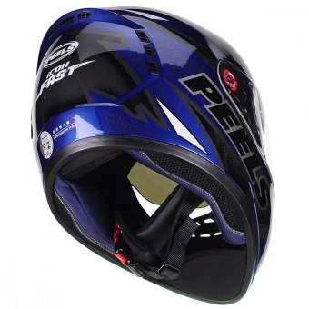 CAPACETE ICON FAST AZ ESC PER/BRANCO 60