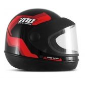 CAPACETE SM PRETO/VERMELO 56
