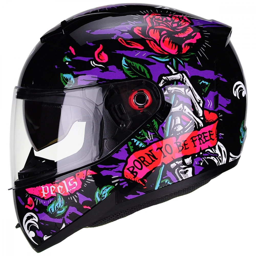 CAPACETE ICON FREEDOM PRETO/COLOR 58