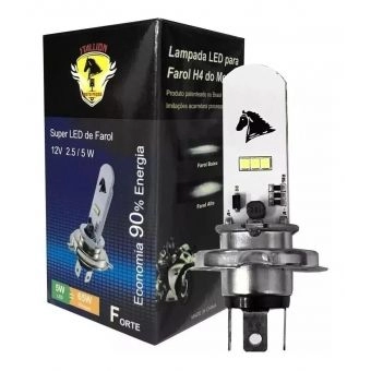 LAMPADA FAROL LED TITAN 125/150/160 8000K