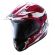CAPACETE CROSS VISION GRAFITE VERM/ BRANCO 56