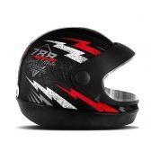 CAPACETE SUPER SPORT PRETO/VERMELHO 56 788