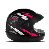 CAPACETE SUPER SPORT PRETO/ROSA 60 788