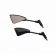 RETROVISOR ESPORTIVO CORAL PRETO HASTE CUSTOM (PAR