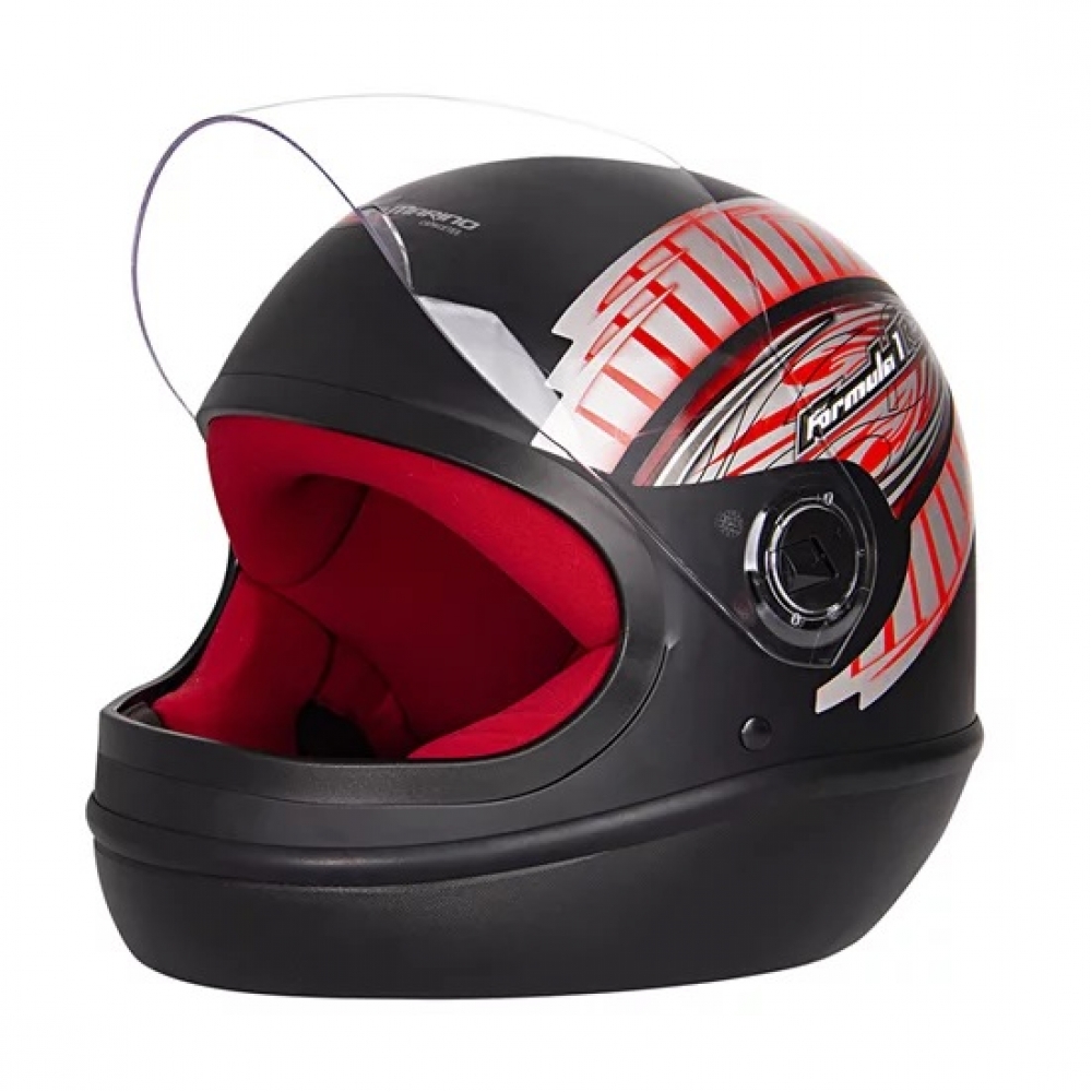 CAPACETE FORMULA 1 GRAFIC II PRETO/ PRATA 58