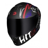 CAPACETE HIT FASTER MATTE BLACK/RED 58/M