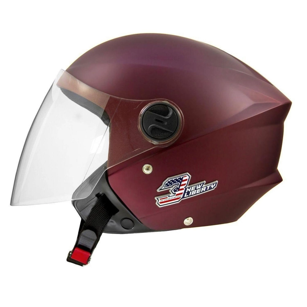 CAPACETE NEW LIBERTY 3 ELITE VERMELHO CANDY RED 58