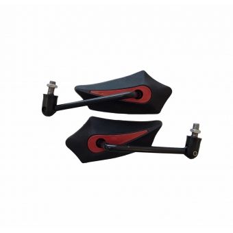 RETROVISOR GOLD BASE VERMELHA ARTICULADO (PAR)