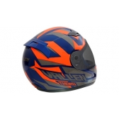 CAPACETE VALLEN THORN AZUL/LARANJA 56