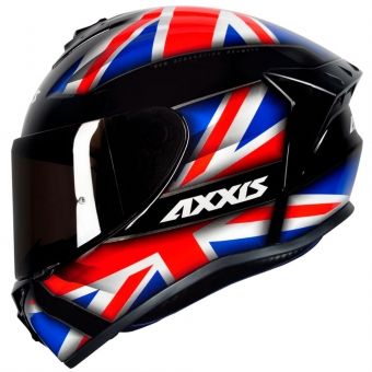 CAPACETE AXXIS DRAKEN UK GLOSS BLACK/RED/BLUE 64/X