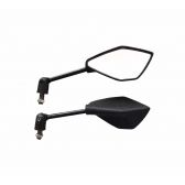 RETROVISOR ESPORTIVO CORAL PRETO ARTICULADO (PAR)