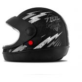CAPACETE SUPER SPORT PRETO/PRATA 56 788