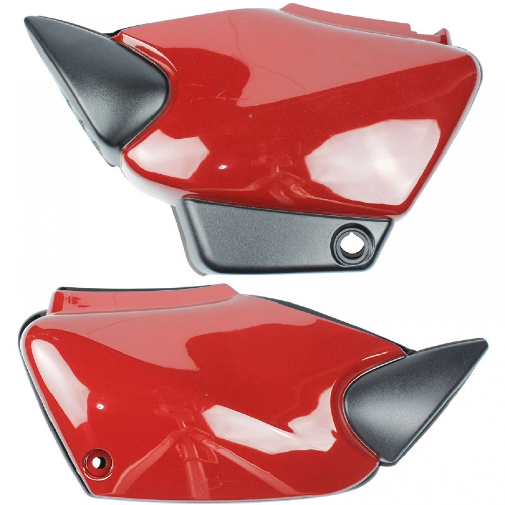 TAMPA LATERAL FAN 125 VERMELHO 05-06