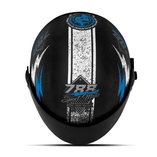 CAPACETE SUPER SPORT PRETO/AZUL 60 788