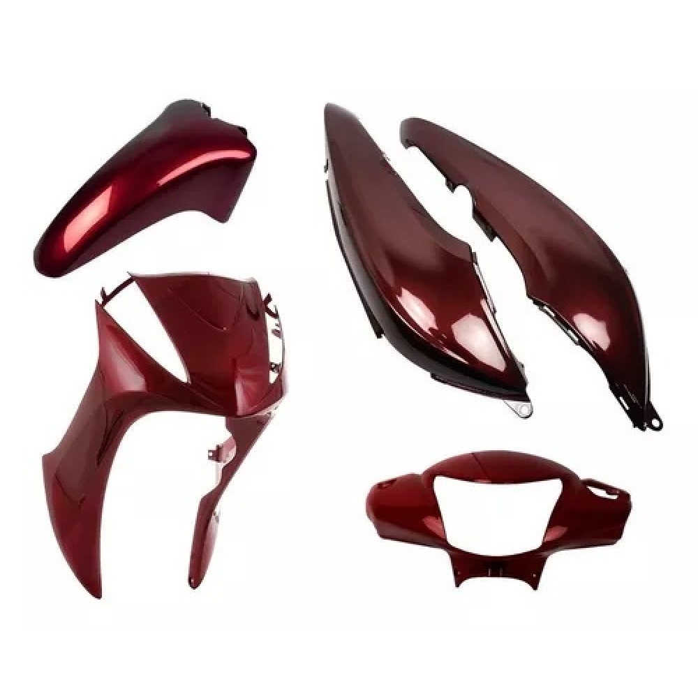 KIT CARENAGEM BIZ 125 VERMELHO 12 EX