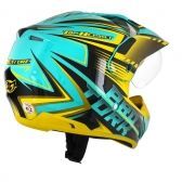 CAPACETE CROSS TH-1 VISION ADVENTURE VERDE/AMA 58