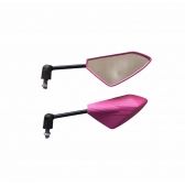 RETROVISOR ESPORTIVO SPIDER ROSA  ARTICULADO (PAR)