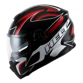 CAPACETE NEW RACE GLASS BELL PRETO/ VERMELHO 61