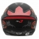CAPACETE NEW LIBERTY 3 FLOWERS FOSCO VERM/PRET 60