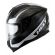 CAPACETE NEW RACE BLOCK PRETO/ BRANCO 61