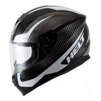 CAPACETE NEW RACE BLOCK PRETO/ BRANCO 58