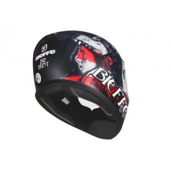 CAPACETE B-12 HUNT PTO F/VERMELHO 60