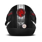 CAPACETE SUPER SPORT PRETO/VERMELHO 56 788