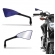 RETROVISOR ARROW AZUL HASTE PRETA ARTICULADO