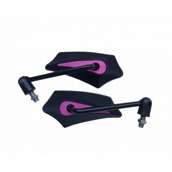 RETROVISOR GOLD BASE ROSA ARTICULADO P/ YAMAHA