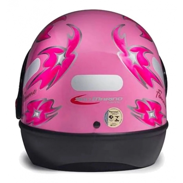 CAPACETE SAN MARINO ROSA 56 FEMME