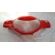 CARENAGEM FAROL WEB 100 VERMELHO