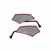 RETROVISOR GOLD VERMELHO P/ YAMAHA