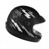 CAPACETE SUPER SPORT PRETO/PRATA 58 788