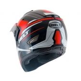 CAPACETE CROSS VISION ZIG VERMELHO/ PRETO 56