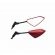RETROVISOR ESPORTIVO SPIDER VERMELHO HASTE CUSTOM