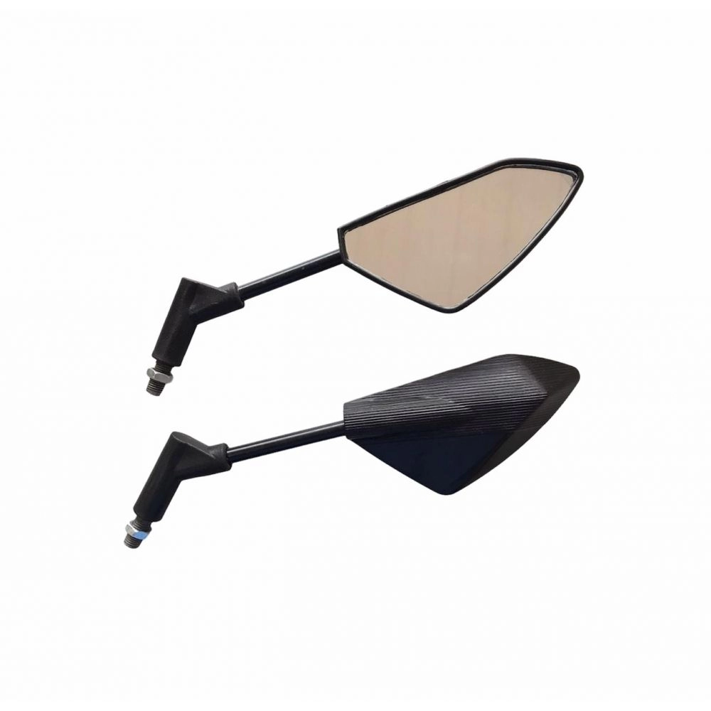 RETROVISOR ESPORTIVO SPIDER PRETO HASTE CUSTOM (PA