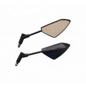 RETROVISOR ESPORTIVO SPIDER PRETO HASTE CUSTOM (PA