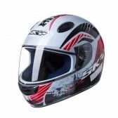 CAPACETE MOTOSKY PHANTOM BRANCO/ VERMELHO 58