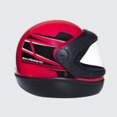CAPACETE SAN MARINO TITANIUN VERMELHO/PRETO 58