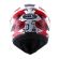 CAPACETE CROSS VISION GRAFITE VERM/ BRANCO 56