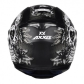 CAPACETE AXXIS EAGLE SKULL MATT BLACK/GREY 60/L
