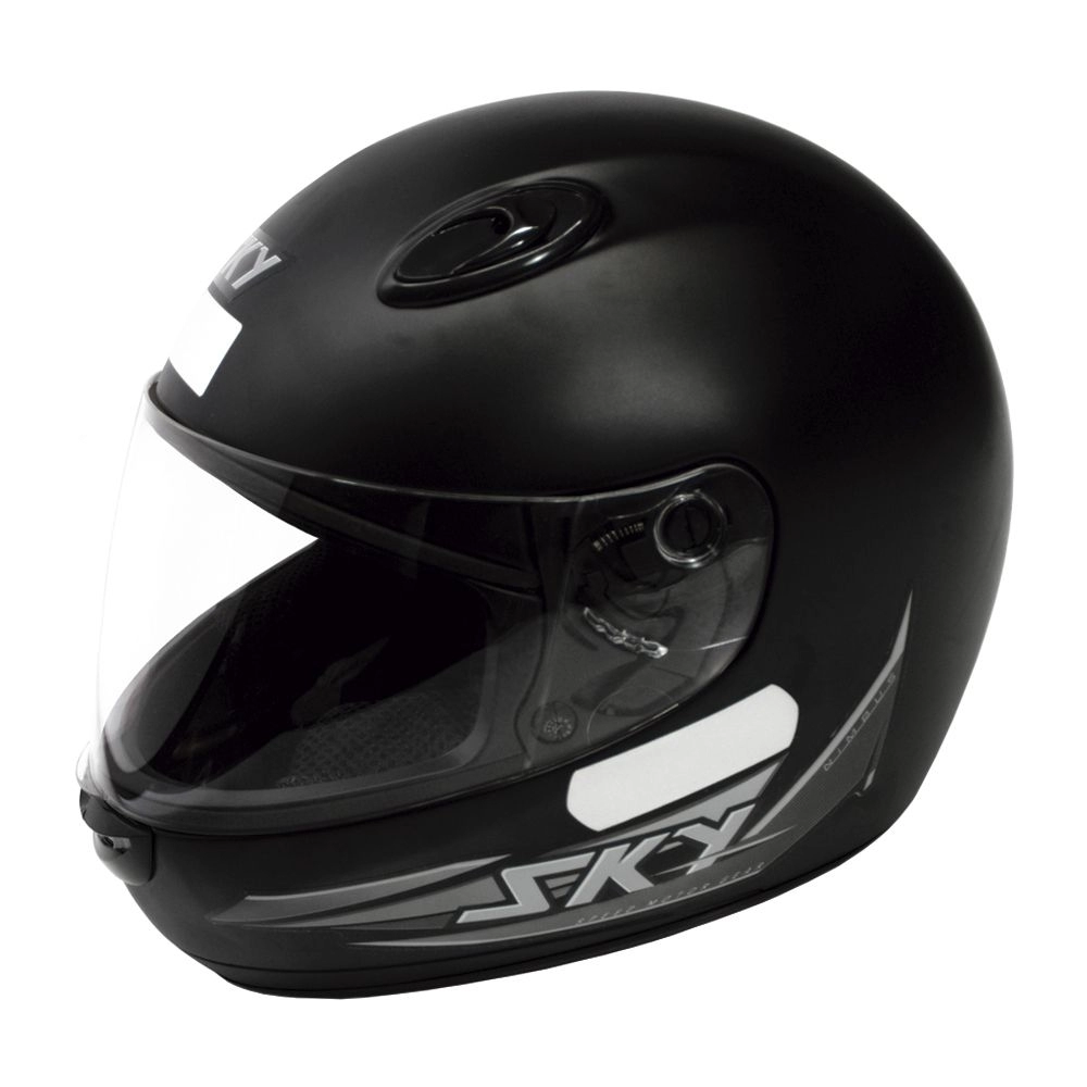 CAPACETE SKY NIMBUS PRETO FOSCO C/ A CINZA 62
