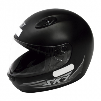 CAPACETE SKY NIMBUS PRETO FOSCO C/ A CINZA 62