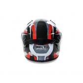 CAPACETE AERO PRETO/VERMELHO/CINZA 62