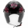 CAPACETE NEW LIBERTY 3 FLOWERS BRILH PINK/PRETO 60