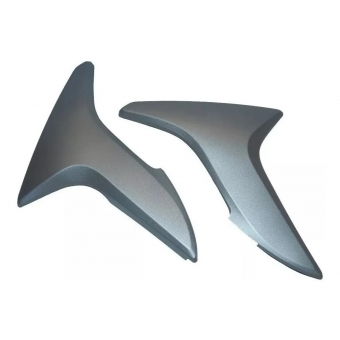 TAMPA LATERAL TITAN 150 PRATA FOSCO 09-13