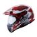 CAPACETE CROSS VISION GRAFITE VERM/ BRANCO 56